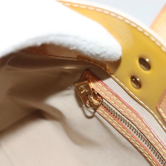 LOUIS VUITTON Monogram Vernis Reade PM Hand Bag Beige LV Auth - Picture 13 of 16